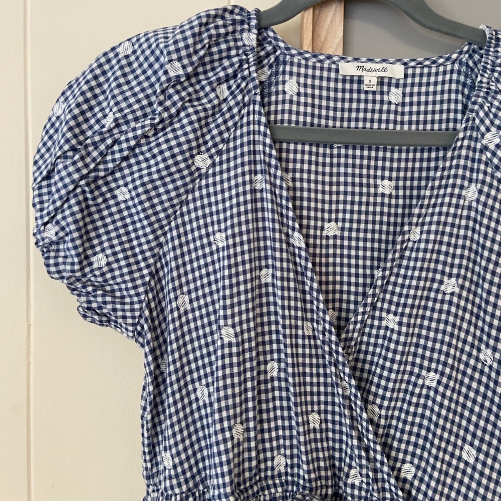 Madewell Embroidered Dot Dress